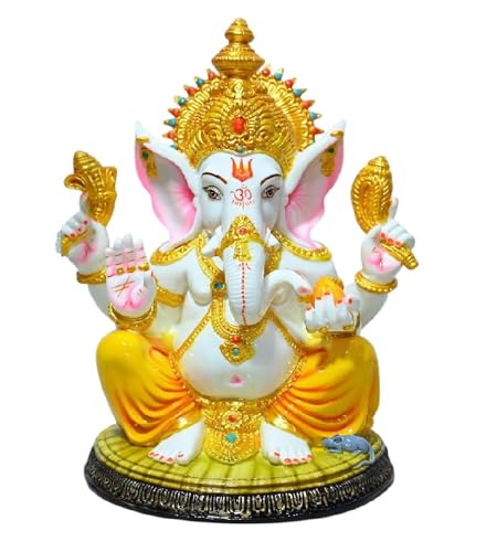 Statue Ganesh marbre multicolore 30 cm pour remplacer les décos ternes - 2
