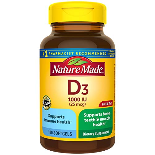 Nature Made Vitamin D3 Softgels 1000 IU #TOP13