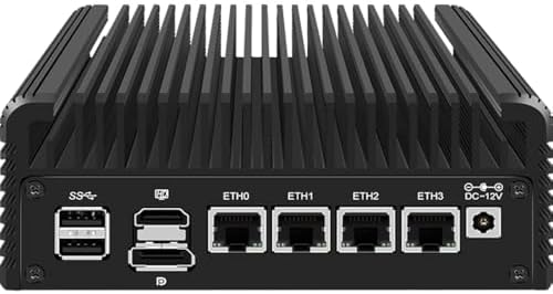CWWK Firewall Mini PC Intel N Series N100, DDR5 N0 RAM N0 SSD,4 x...