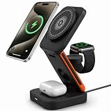 Ya en manzanajugosa.com: Cargador Inalámbrico Magnético 3 en 1, Base de Carga Rápida 15W Plegable con USB-C, Soporte para iPhone 17/16/15/14/13/12 Pro MAX, Apple Watch y AirPods Pro/4/3/2