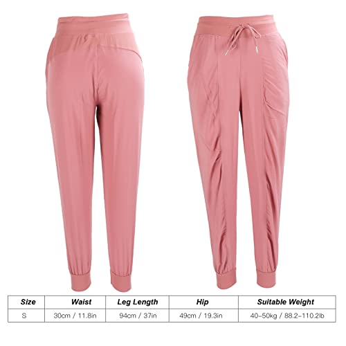Calças de moletom com cordão, calças de ginástica femininas de poliéster respirável para atividades