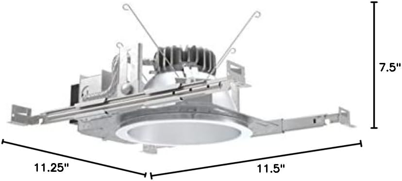 6'' Silver LED Dimmable Recessed Lighting Kit