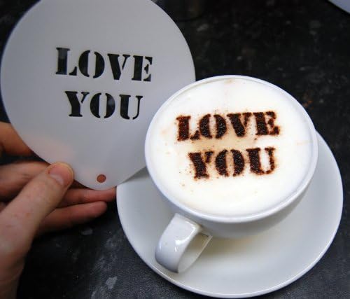 'Love You' Coffee Stencil Duster