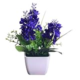 YOSEMITE - Mini Jacinto de Flores Artificiales para decoración de Escritorio, NA, Morado, Morado