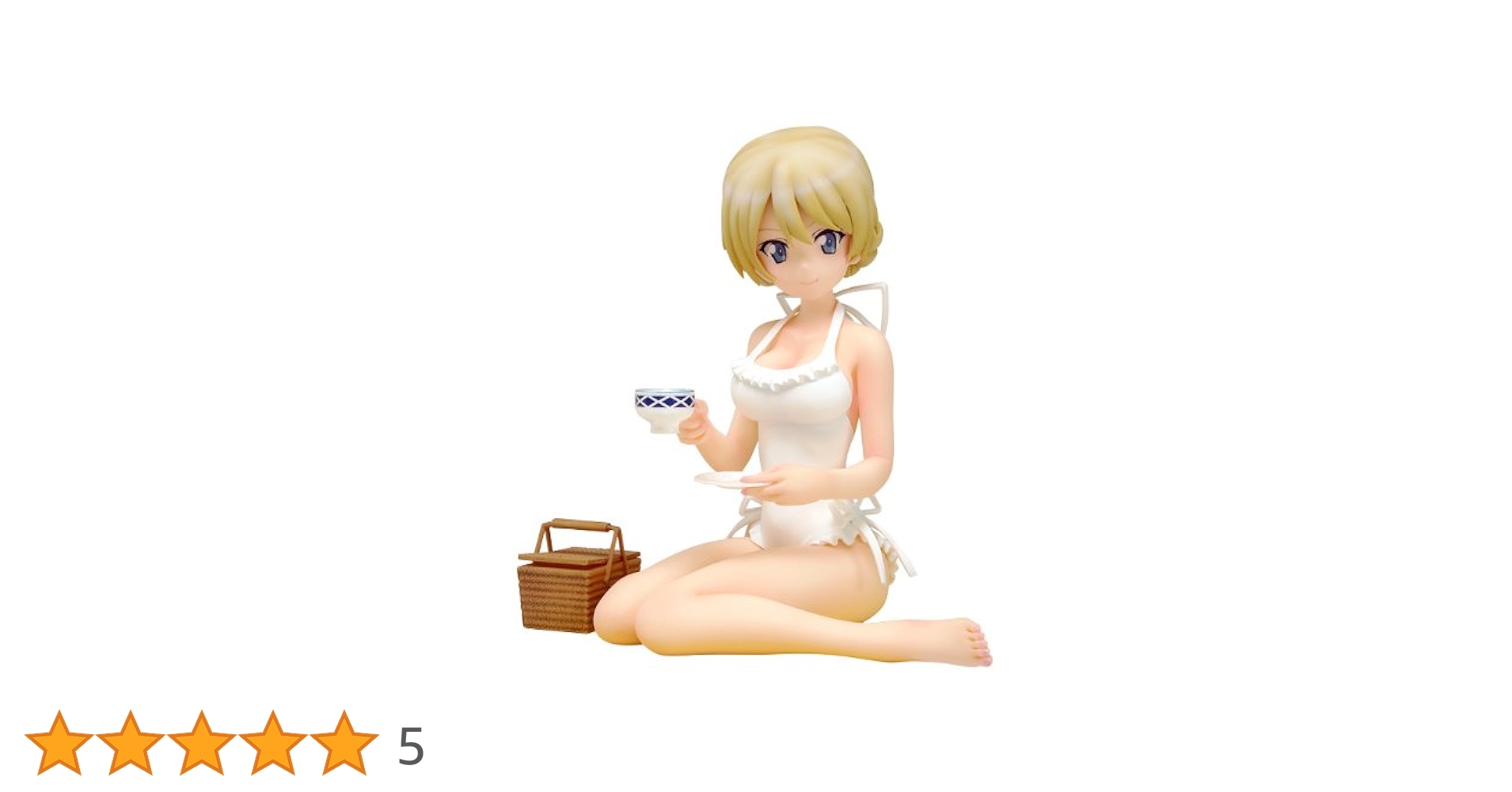 (未使用･未開封品)BEACH QUEENS ガールズ&amp;パンツァー ダージリン 1/10スケール PVC製 塗装済み 完成品 フィギュア BEACH QUEENS ガールズ＆パンツァー ダージリン 1/10 完成品