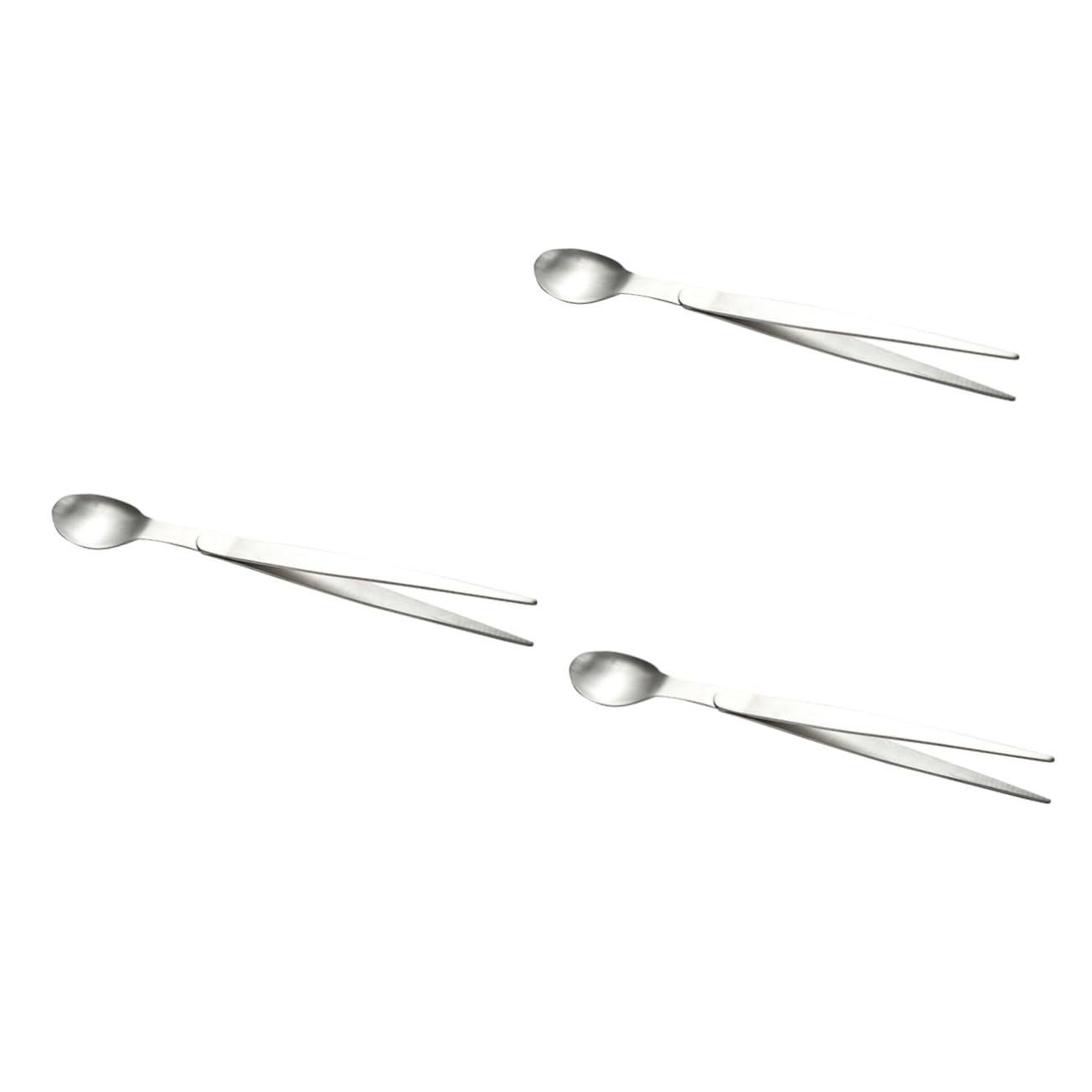 Cuillère à goût acier inoxydable Healvian 3 pièces avec pince intégrée