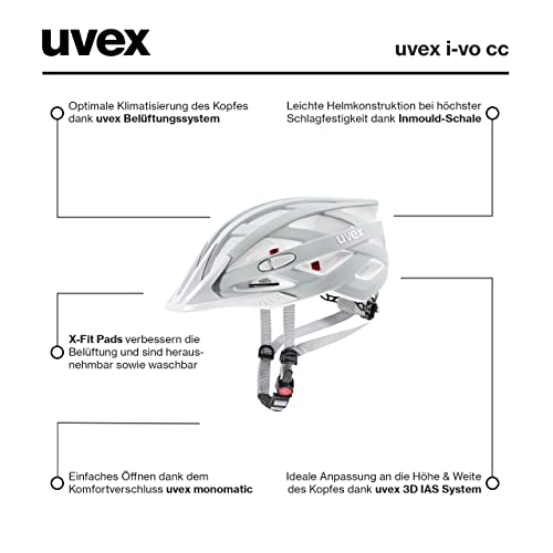 uvex i-vo cc - Leichter Allround-Helm für Damen und Herren - individuelle Größenanpassung -...