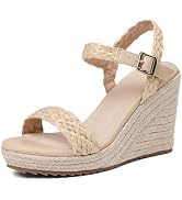 Mikarka Women's Comfortable Slip-On Wedge Sandals