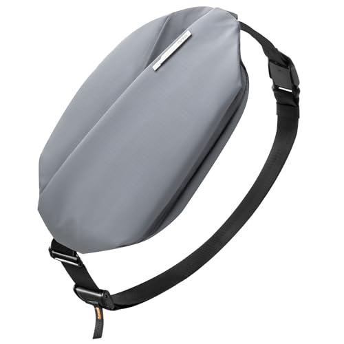 Image of Inateck Sling Bag X, 4L Stylish Crossbody Shoulder Chest Belt Bum Bag with Adjustable Shoulder Strap, Water-Resistant Waist Fanny Pack for Men, Women, Travel, Daily Use, Cycling, Hiking, Dark Grey,L