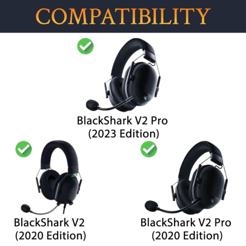 Image of SOULWIT Cooling Earpads for Razer BlackShark V2 /V2 Pro - Black