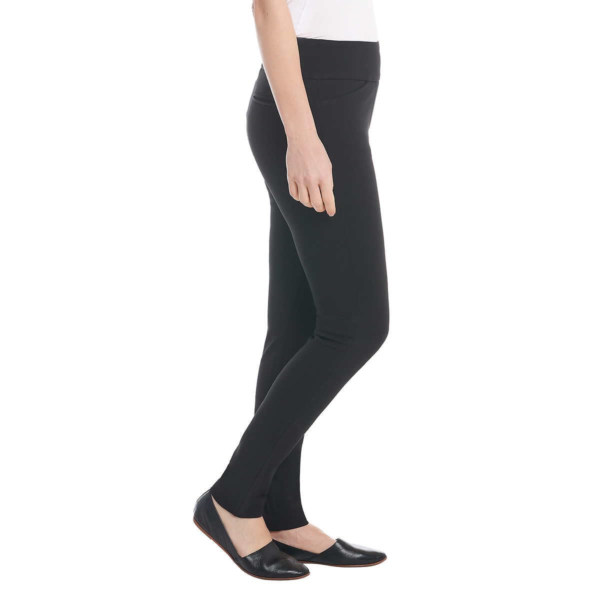 Dalia Womens Pull-On Ponte Pant 4-Way Stretch Fabric