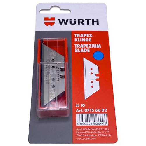 Würth Trapez-Klinge 10 St. Ersatzklinge - Art. 0715 66 02