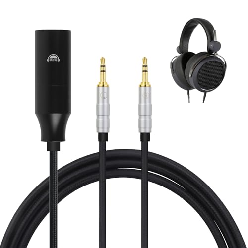 okcsc TC3.5 �w�b�h�z���P�[�u�� ���P�[�u�� �C���z���E�w�b�h�z���p SONY�p Hifiman�p HE4XX�EHE-350�EHE1000�ɓK�� OFC 4�c ����2.0m 4Pin XR��3.5mm�v���O(3��)x2