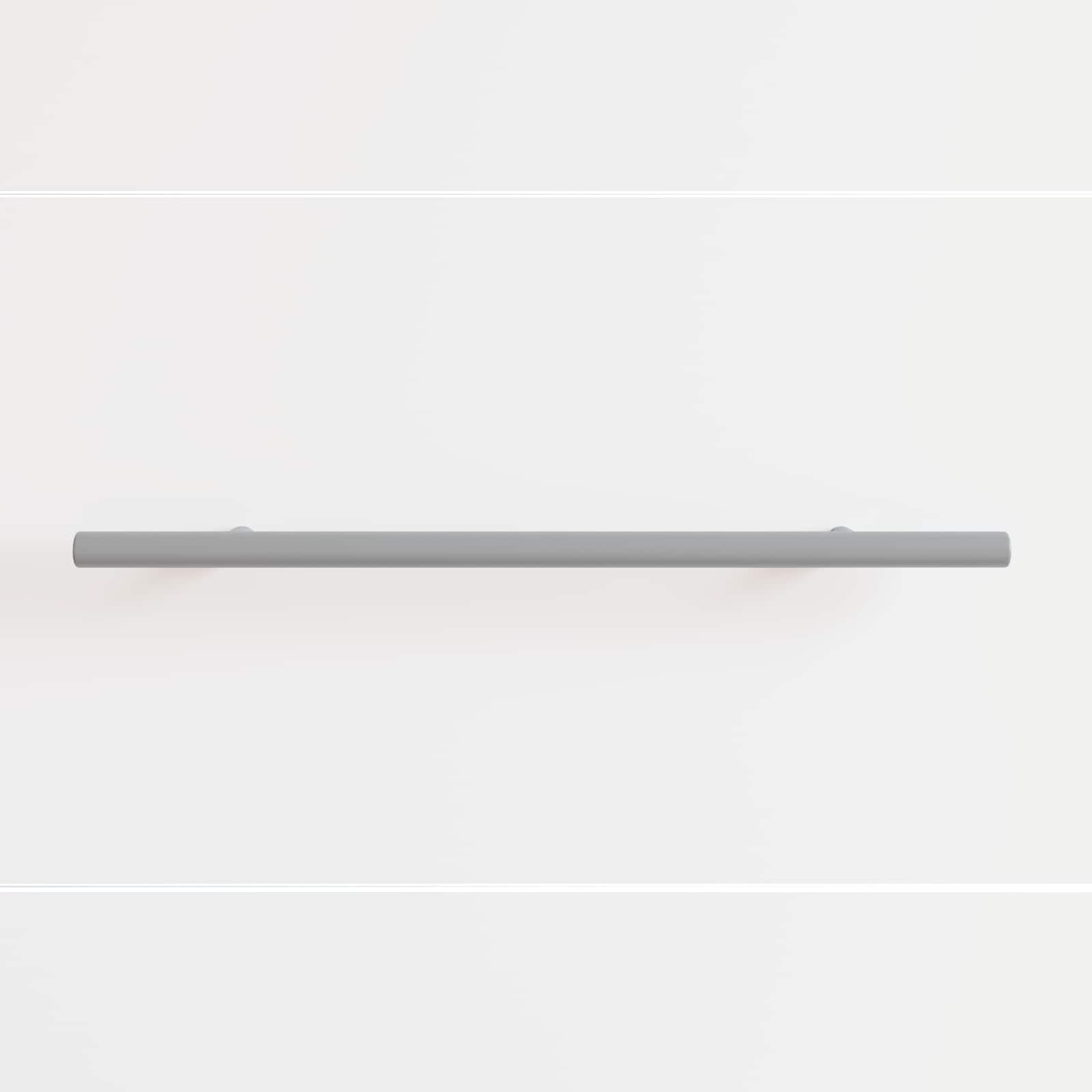 Lot de 12 poignées d'armoire en acier inoxydable - 300 mm - Argenté - Robuste et résistante à la corrosion - Pour cuisine, salle de bain, tiroir, poignée de porte ergonomique et moderne