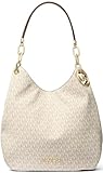 poche arrière avec zip Michael Kors 30T9G0LE3B-149 LG CHAIN SHLDR TOTE Bag Female VANILLA/ACRN