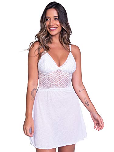 Kit 5 Camisolas Vekyo Feminina Renda sem Bojo Joana (G)