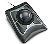 Kensington Mouse Trackball Expert con cavo e Poggiapolsi Integrato, per PC, Mac e Windows, Rotella di Scorrimento, Design Ergonomico Ambidestro, Tracciamento Ottico, Sfera 55 mm, Nero/Grigio (64325)