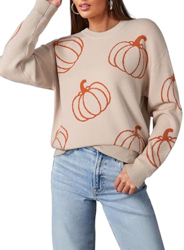 Dokotoo Halloween Sweaters for Women Crewneck Long...