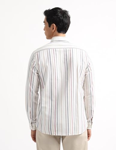 Image of Arrow Sport Blue Casual Shirt ASAEOSH2037