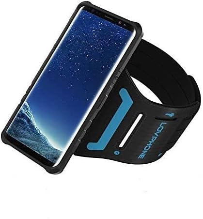 LOVPHONE Samsung Galaxy S8 Plus Armband & Armour Case Set Multifunctional Sport Running Armband + Premium Protective Case with Kickstand for Samsung Galaxy S8 Plus,Soft Elastic Strap with Key Holder