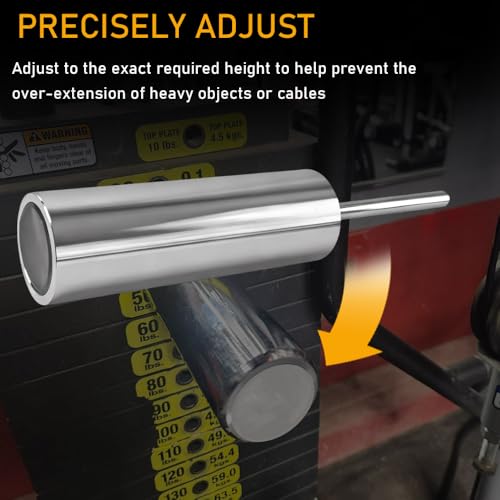 Disjest Weight Stack Pin Extender for Gym Cable Machine, 3/8" (10mm) Extension Pin, Allows Additional Olympic Weight Plates, Made of Durable Steel, Replacement Gym Equipment Accessory,Ø 10 mm × 6" by Disjest - Image 9