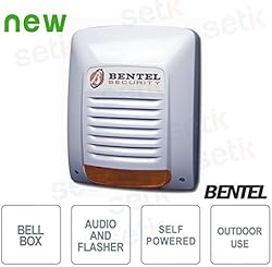 BENTEL NEKA Outdoor Siren - Self-Powered with 4 Alarm Inp…