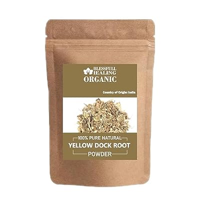 Blessfull Healing Organic Yellow Dock Root Powder 100% Pure Natural 100 Gram / 3.52 Oz