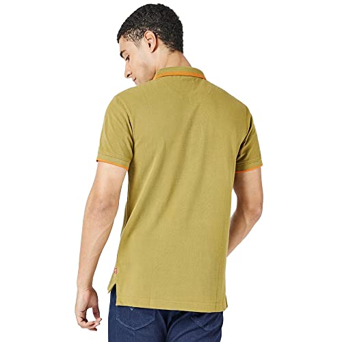 Image of Levi's Men's Cotton Regular Fit Solid Polo T-Shirt