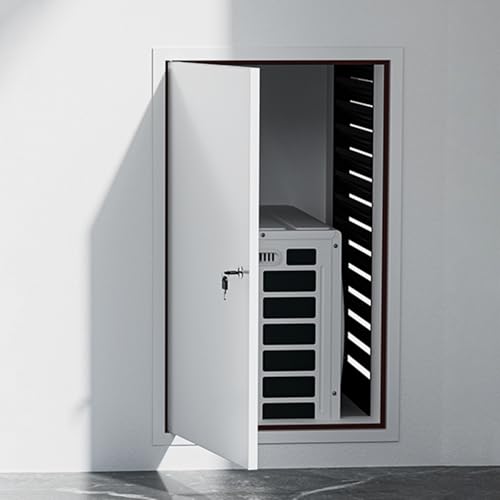 Aluminiowe drzwi wejściowe na poddasze, panel dostępowy z płyt kartonowo-gipsowych, 61 x 76 cm, z kluczami, do drzwi serwisowych, włazów sanitarnych, łatwy dostęp i konserwacja