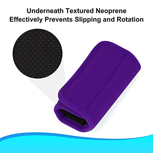 supregear Walker Grips (2 Pack), Soft Padded Hand Covers, Non-slip Comfortable Cushion Padding for Folding Rolling Wheelchair Rollator Crutch Handle, Moisture Wicking Mobility Accessory, Purple by supregear - Image 4