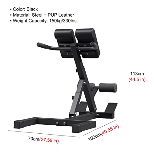 Errulan Heavy Duty Roman Chair Foldable, Home Gym Leg Exercise Equipment For Women Men, Full Body Workouts For Dips/Push Ups/Tricep Kickbacks #TOP2