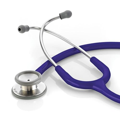 Image of ADC Adscope 603 Clinician Stethoscope with Tunable AFD Technology, 31 inch Length, Indigo