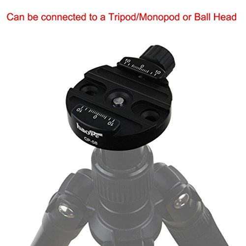 Haoge 58Mm Screw Knob Clamp Adapter Mount For Quick Release Qr Plate Camera Tripod Ballhead Monopod Ball Head Fit Arca Swiss #TOP6