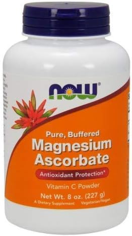 Polvo de ascorbato de magnesio, 8 onzas por Now Foods (paquete de 6)