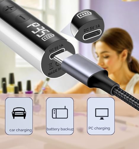 Taladro de uñas inalámbrico con motor sin núcleo miniatura 5