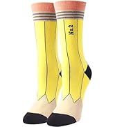 HAPPYPOP Funny Teacher Gifts for Women, Pencil Socks Teacher Socks for Women, Crazy Funny Socks f...