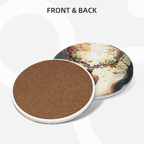 Sous-verres absorbants en céramique contre les taches et rayures