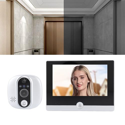 Jectse Peephole Camera, 1080P WIFI Video Door Viewer for Front Door (Silver) - Image 3