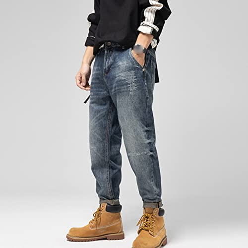 Pantalones rectos retro para hombre DGHM-JLMY miniatura 2