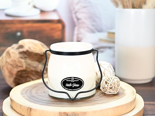 Image of Milkhouse North Shore Scented Soy Candle, 16 oz Butter Jar, 65+ Hr Burn