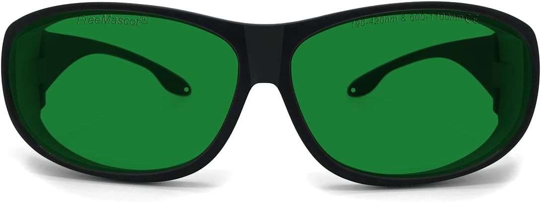 8 + 190-420nm/600-1100nm Wellenlnge, Violett/Rot/Infrarot Laser-Schutzbrille fr 375nm, 405nm, 650nm, 980nm, 1064nm Laser