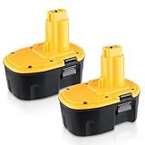 Xmenany DC9091 4.8Ah Ni-Mh Replacement for Dewalt 14.4v Battery DW9091 DE9091 DE9092 DE9038 DW9094 Compatible with Dewalt Replacement Battery Cordless Power Tool 2Pack