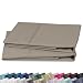 400 Thread Count 100% Cotton Pillow Cases, Taupe King Pillowcase Set of 2, Long - Staple Combed Pure Natural Cotton Pillows for Sleeping, Soft & Silky Sateen Weave Best Hotel Quality Pillow Covers