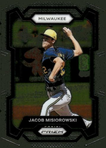 2024 Panini Prizm #114 Jacob Misiorowski Milwaukee Brewers RC Rookie Baseball Base Trading Card