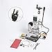 ZONEPACK Hot Foil Stamping Machine with Sliding Positioning Plate Tipper Stamper Bronzing Card Foil Custom Logo Embossing for PVC Leather PU and Paper Heat Press Branding Mask (110v)