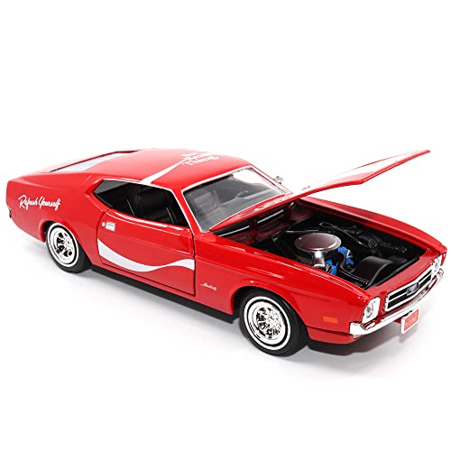 Modelo Ford Mustang Sportsroof 1:24 Coca-Cola Diecast miniatura 7