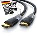 CSL - 1m 10er-Pack 8k / 4k HDMI Kabel 2.1/2.0-1m - 8K @ 60Hz - 4K @ 120Hz - 48 Gbit/s - 3D - Ultra High Speed mit Ethernet - TV Blu-ray PS5 Xbox Series X Switch - schwarz - 1 Meter
