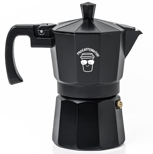 Image of Sipologie Roma Moka Pot, Black 180 ml, Customised - Procaffeinater