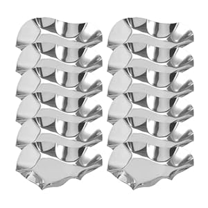 Ghjkldha USYEZ1LYG3IT6MBQPAD Edelstahl Austernschalen Set, 12 Stück