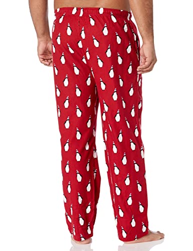 Amazon Essentials Men's Flannel Pajama Pant (Available In Big & Tall), Red Penguin, Large #TOP1